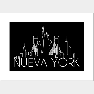 Nueva York outline Posters and Art